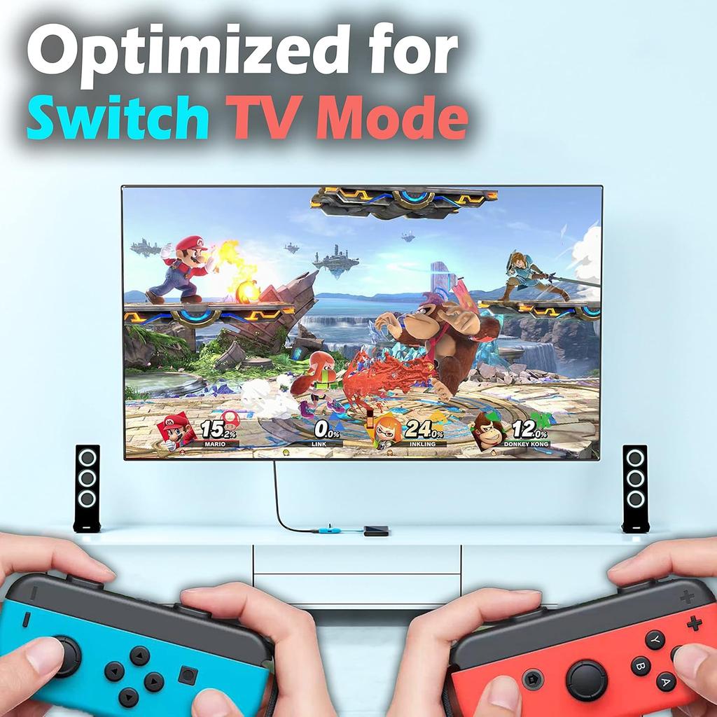 Switch HDMI Dock Adapter Compatible with Nintendo Switch/Switch OLED, Mini Portable USB-C to 4K HDMI USB Port TV Dock Charging Docking Station Base