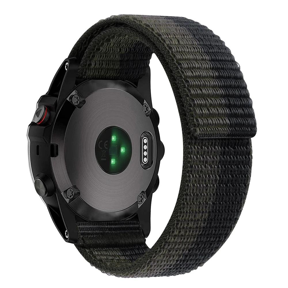 26mm 22mm Klettverschluss Nylon Armband für Garmin Fenix 7 7X Pro 6/Epix Pro Gen 2 47mm 51mm/Enduro/TACTIX/Forerunner 965 955 Uhrenarmband