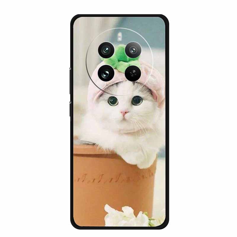 For OPPO Realme 12 4G Case TPU Animals Soft Silicone Back Cover Phone Cases For Realme12 4G Wolf Protective Original Cool Funda