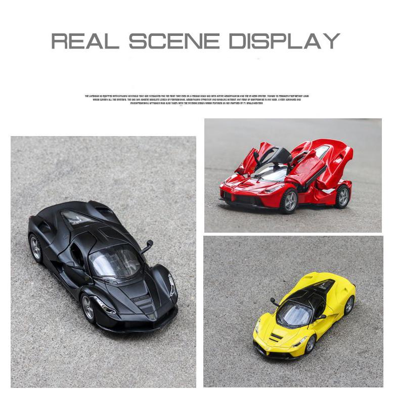 1:32 Ferraris Laferrari FXXK Toy Alloy Car Diecasts & Toy Vehicles Sound And Light Car Model Collection Car Toys For Children