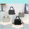 Small Square Bag For Women With Textured And Zipper Closure For Daily Use