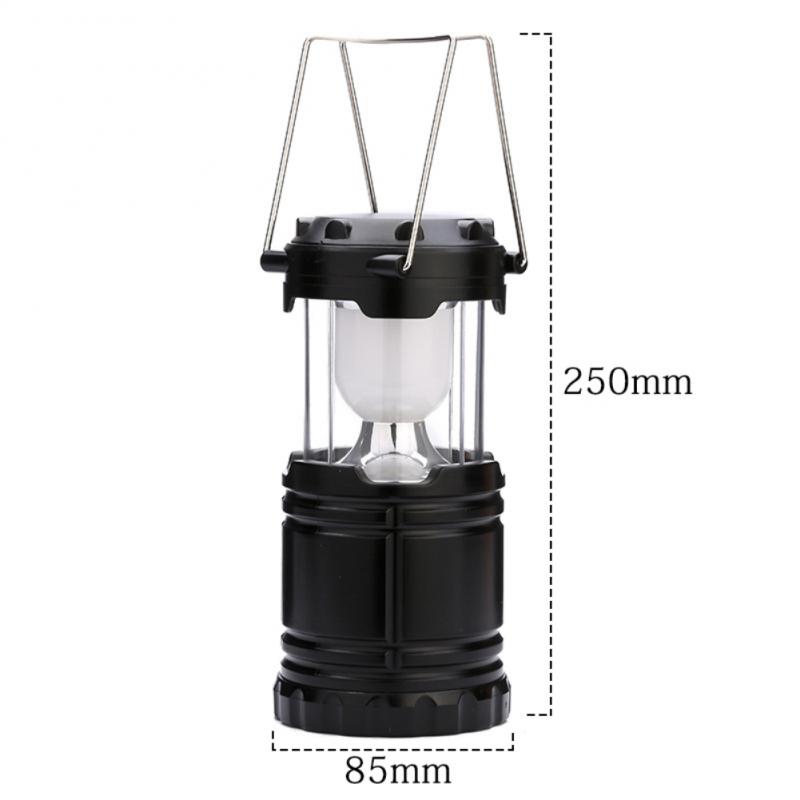 Mini 3*COB Tent Lamp LED Portable Lantern TelescopicTorch Camping Lamp Waterproof Emergency Light Powered