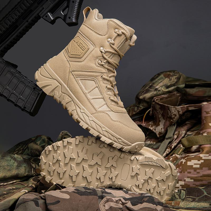 Pánské taktické boty šněrovací značkové kotníkové turistické boty pouštní pracovní boty voděodolné unisex horolezecké boty plus size