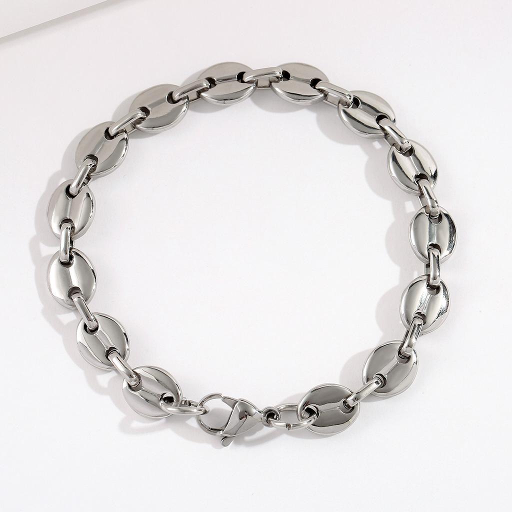Light luxury niche design high-end golden pig nose bracelet couple simple and versatile temperament collarbone chain bracelet
