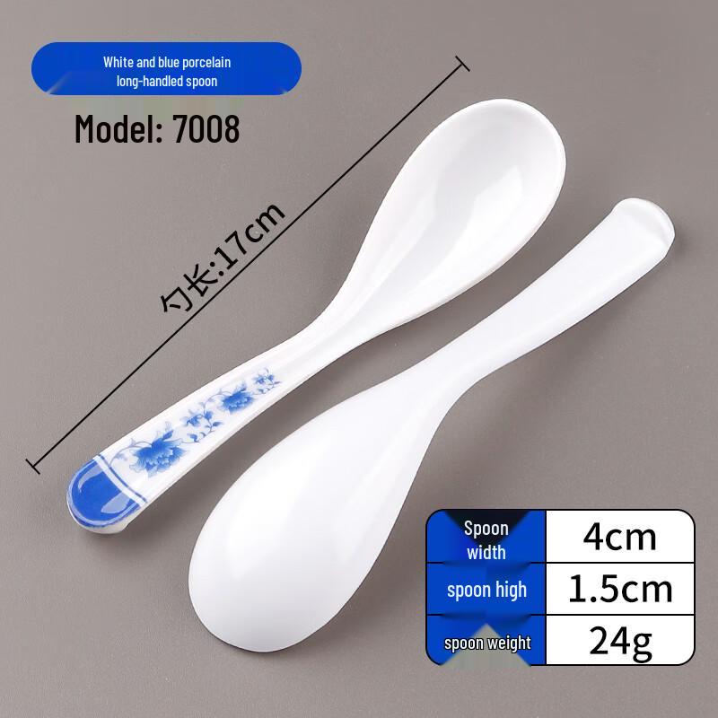Melamine Long-Handled Soup Spoons