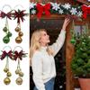 Shatterproof Xmas Tree Pendant Three-Bell Wall Hanging Ornament  Front Door