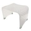 Senko Checker Bath X X 71601 Chair, Ivory, Approx. W34.5 D23.7 H25cm,