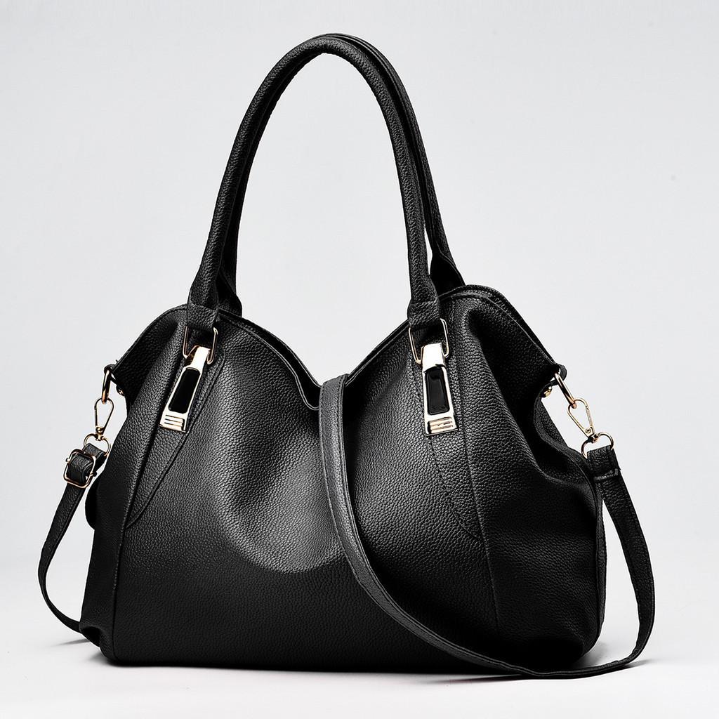 2023 New Soft Leather Women s Handbag Fashion Middle-aged Women s Bag Mom Shoulder Bag Urban Simple Style