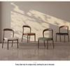 Solid Wood Vintage Modern Minimalist Dining Chair with Backrest for Home, Hotel, or Restaurant