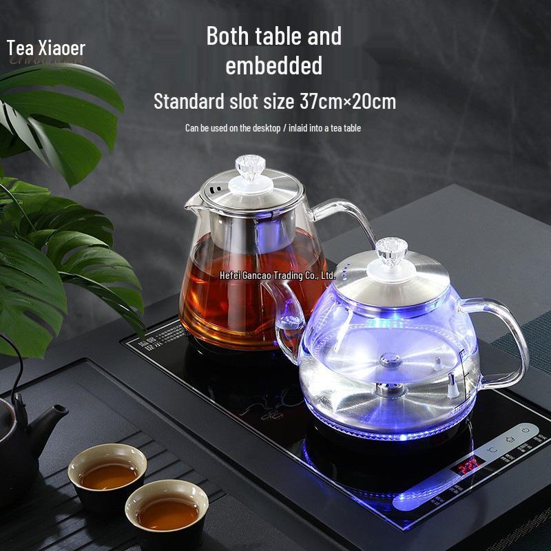 Electric Heating Kettle with Built-in Tea Set - Fully Automatic for Boiling Water, Coffee, and Tea