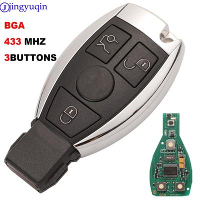Jingyuqin Llave Inteligente 3 Botones FSK 433MHz Para Mercedes Benz Llave Remota Automática Soporta NEC Y BGA Año 2000+