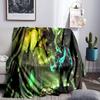 Dragon's Fiery Warcraft game Throws Blanket Flannel Blankets Plush for Couch Bed Gifts for Men Women Travel picnic blanket Christmas fan gifts
