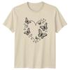 Butterfly Heart Outline Love Design TShirt Butterfly Heart Valentines Day Gift