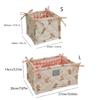 Multipurpose Quilted Fabric Storage Basket Accessory for Desk Organization In Any Room or Offices Space Saving Designs