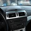 För BMW X3 E83 2006-2010 ABS Kolfiber Bil Mittkonsol Luftkonditioneringsuttag Ram Skydd Dekaler Trim Auto Tillbehör