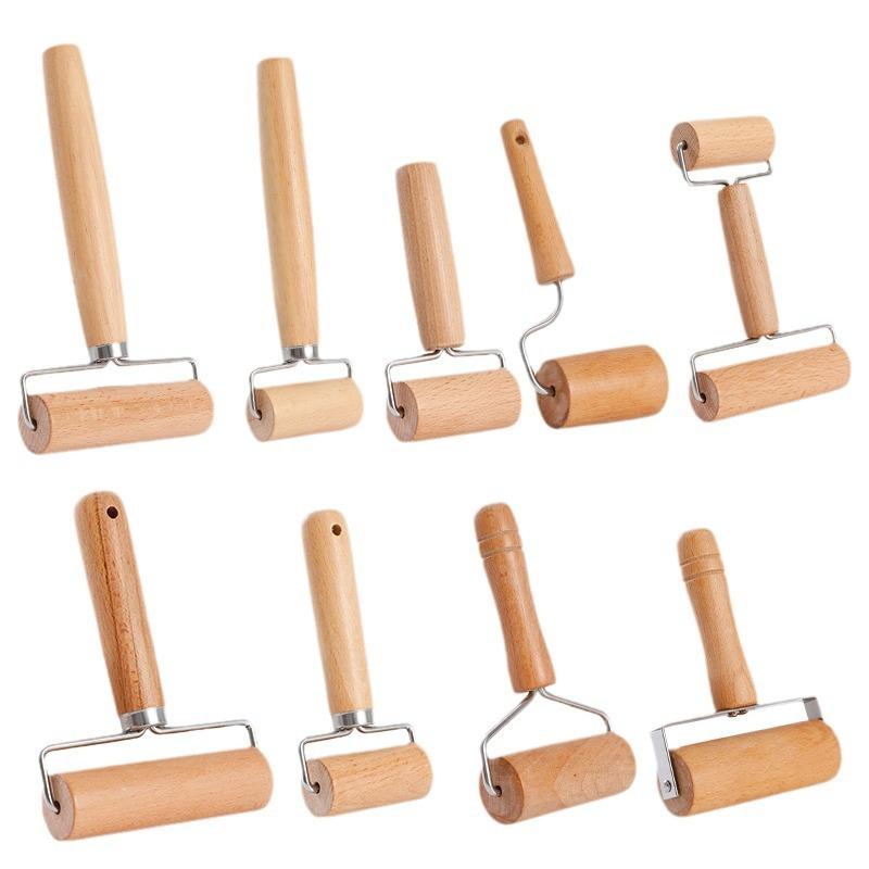 Wooden Rolling Pin, Hand Dough Roller for Pastry, Fondant,  Cookie Dough, Chapati, Pasta, Bakery, Pizza. Kitchen Tool