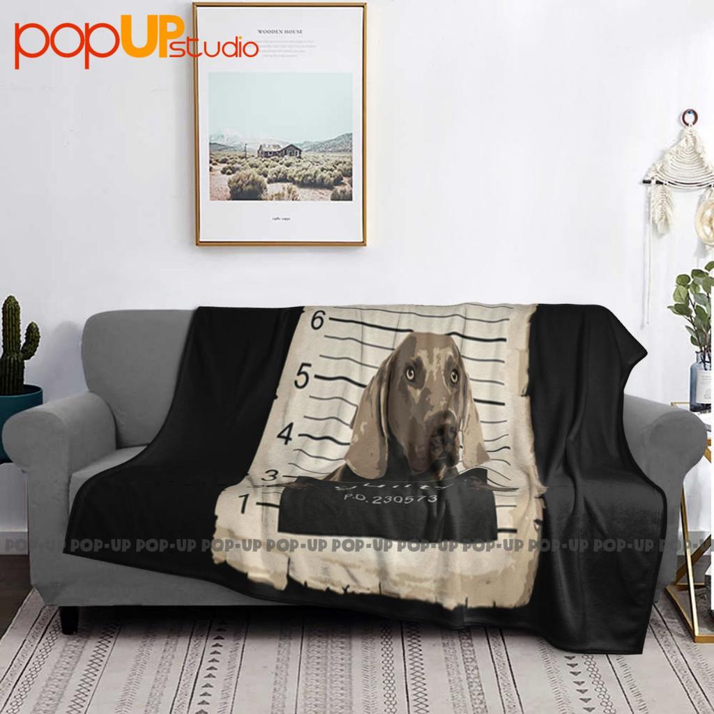 Weimaraner Dog Mug Shot Bad Dog Ultra-Soft Blanket Quilt Winter Sofa Cover Bed Covers