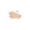 New Wooden Train Track Adapter Rail Building Block Connector Compatible All Brand Wood Railway Wooden Train Track Accessories