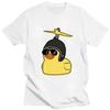 Funny Rubber Duck Sunglasses Print T Shirt Fashion Men's Women's Oversized Cartoon T-Shirts Cotton Oversized T Shirts Streetwear