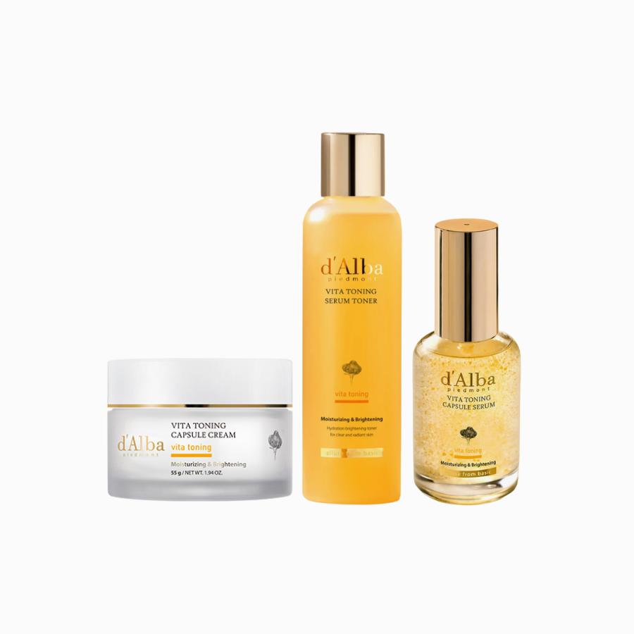 

d alba Vita Toning Set Serum Toner + Capsule Serum + Capsule Cream