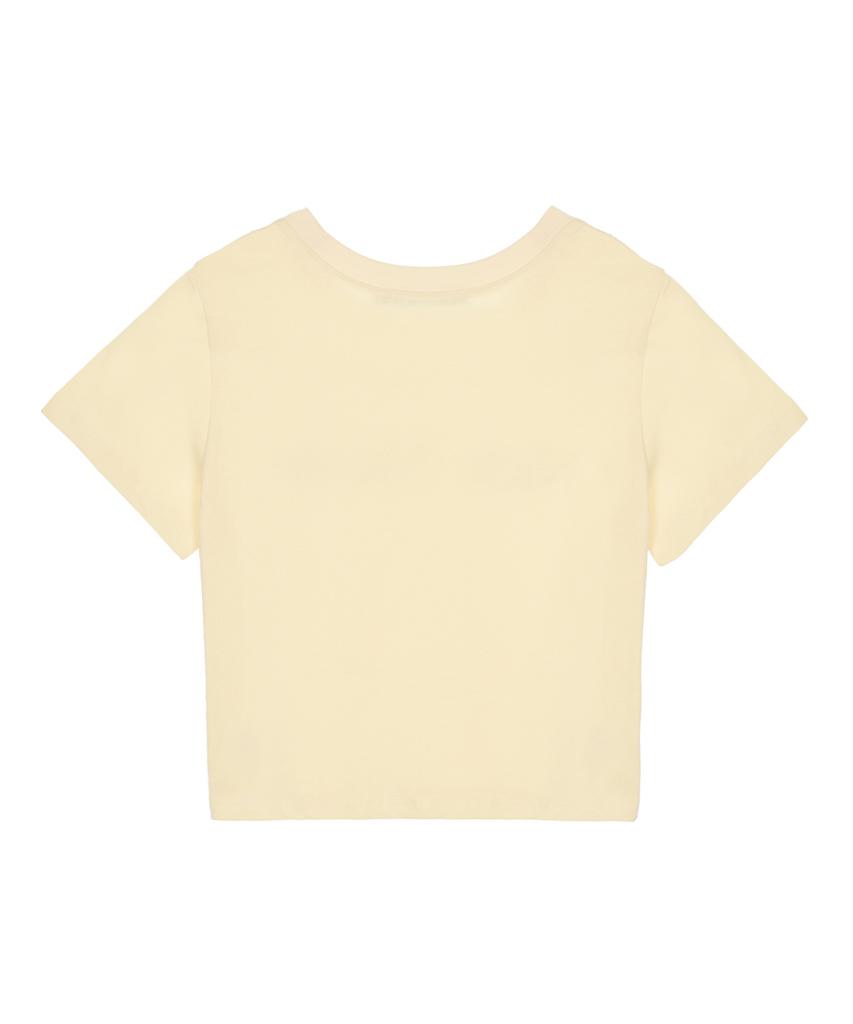 Nigaennikol Nicole Pintuck Crop Tee_Butter