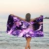 1pc Tsuyuri Kanawo1 Beach Towel, Beach and Seaside Swimming Pool Equipment, Fashion Pattern, Rectangular, Travel Essentials