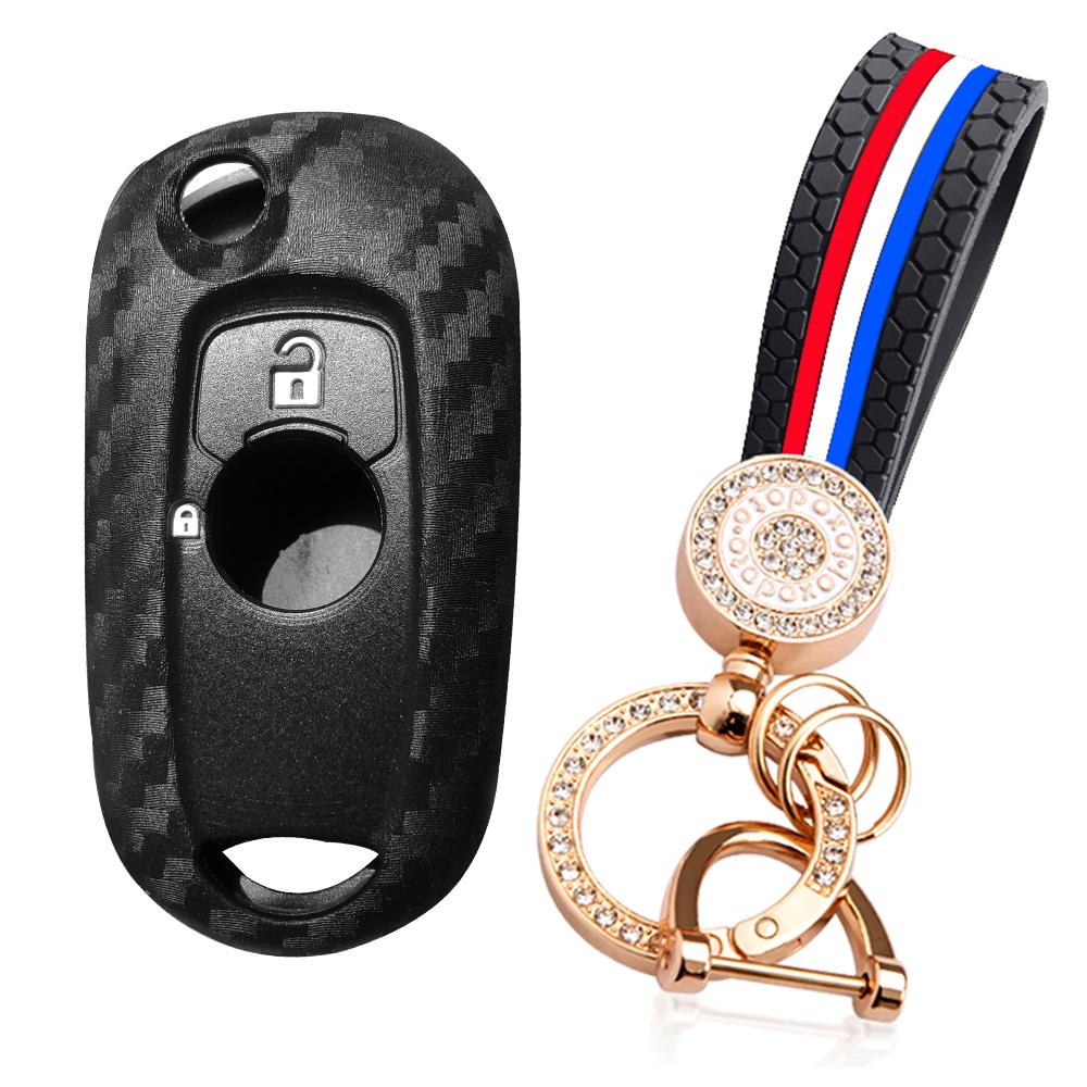 Silicone Key Case Holder Keychain For Opel Astra K Corsa E Remote For Buick VERANO ENCORE GX GL6 2015-2020 Cap Accessories
