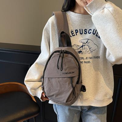 Bolso de Pecho para Mujer Bolso Cruzado Bolso de Hombro de Color Sólido