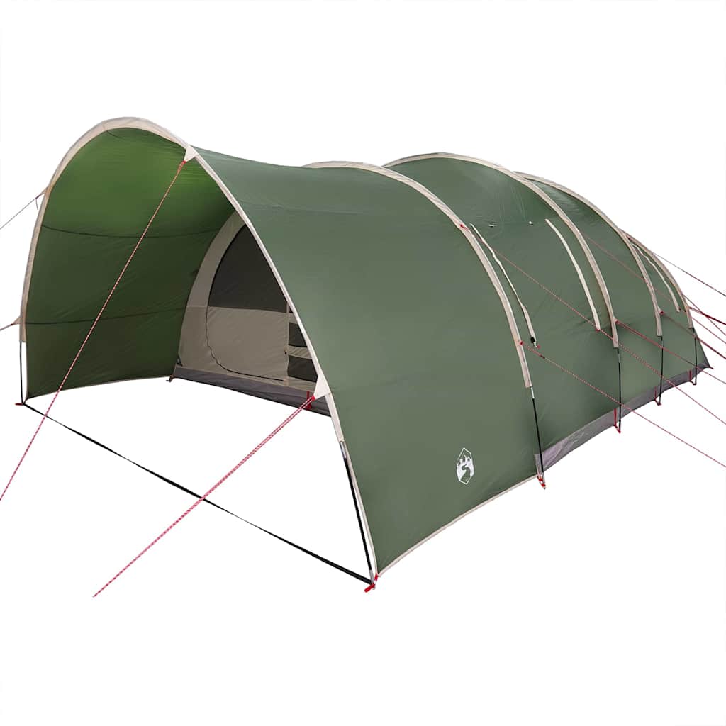 8 Person Tunnel Tent with Roof Green 710 x 460 x 245 cm