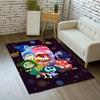 1pc Inside Out Pattern Area Rug Soft Flannel Floor Mat for Living Room,Office,Bedroom and Carpet,Sofa Coffee Table Floor Mat