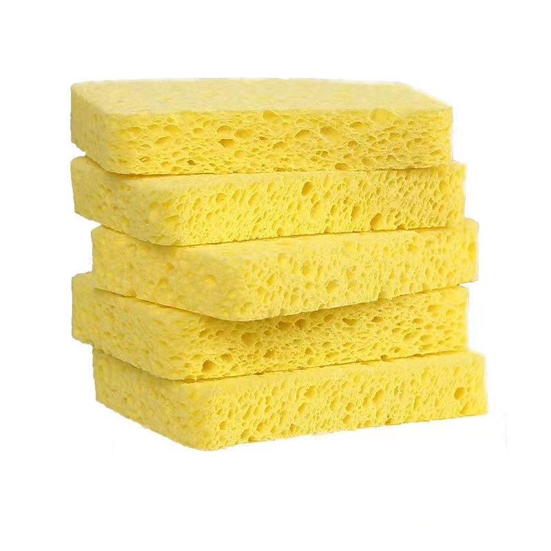Dishwashing Sponge Wipe Kitchen Brush Decontamination Cotton Double-sided Household Brush Dishes Brush Pot Artifact Scouring Cloth