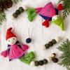 Felt Fairy Angel Garland Wall Hanging with Bells
