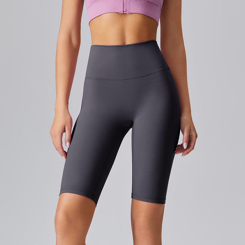 High Waist Women's Three-Quarter Yoga Shorts - Tight, Elastic, Hip Lift for Running, Cycling, and Fitness