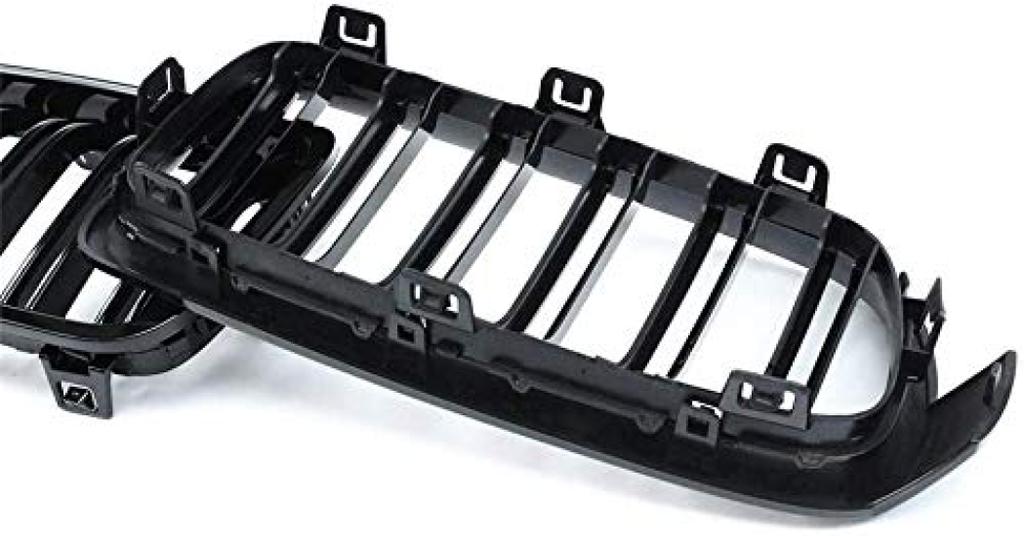 Zealhot Kidney Grille Black Front Grille Radiator Suitable for BMW 3 Series F30 F31 F35 Grille, (2012-2019) (Double-Glossy)