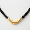 phiten RAKUWA Magnetic Titanium Necklace 55cm and Neck and Neck Blood Men and Women S- Black/Silver [Shoulder Relief] [Stiffness Relief] [Stiffness