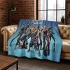 3D F-Fortnite Game Cartoon Flannel Blanket Soft Warm Throw Blanket for Bed Bedroom Room Living Room Travel Camping Kids Gift