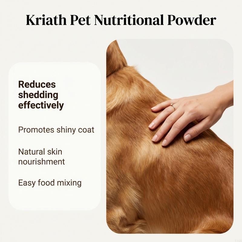 Pet Skin And Coat Care Supplements Powder With Vitamins Minerals For Dog Cats To Enhancing Furs Gloss and Softness