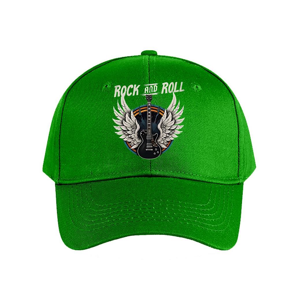 Vintage Rock And Roll Guitar Wings Baseball Cap Fashion Unisex Sunhat Womens Outdoor Sports Snapback Cap