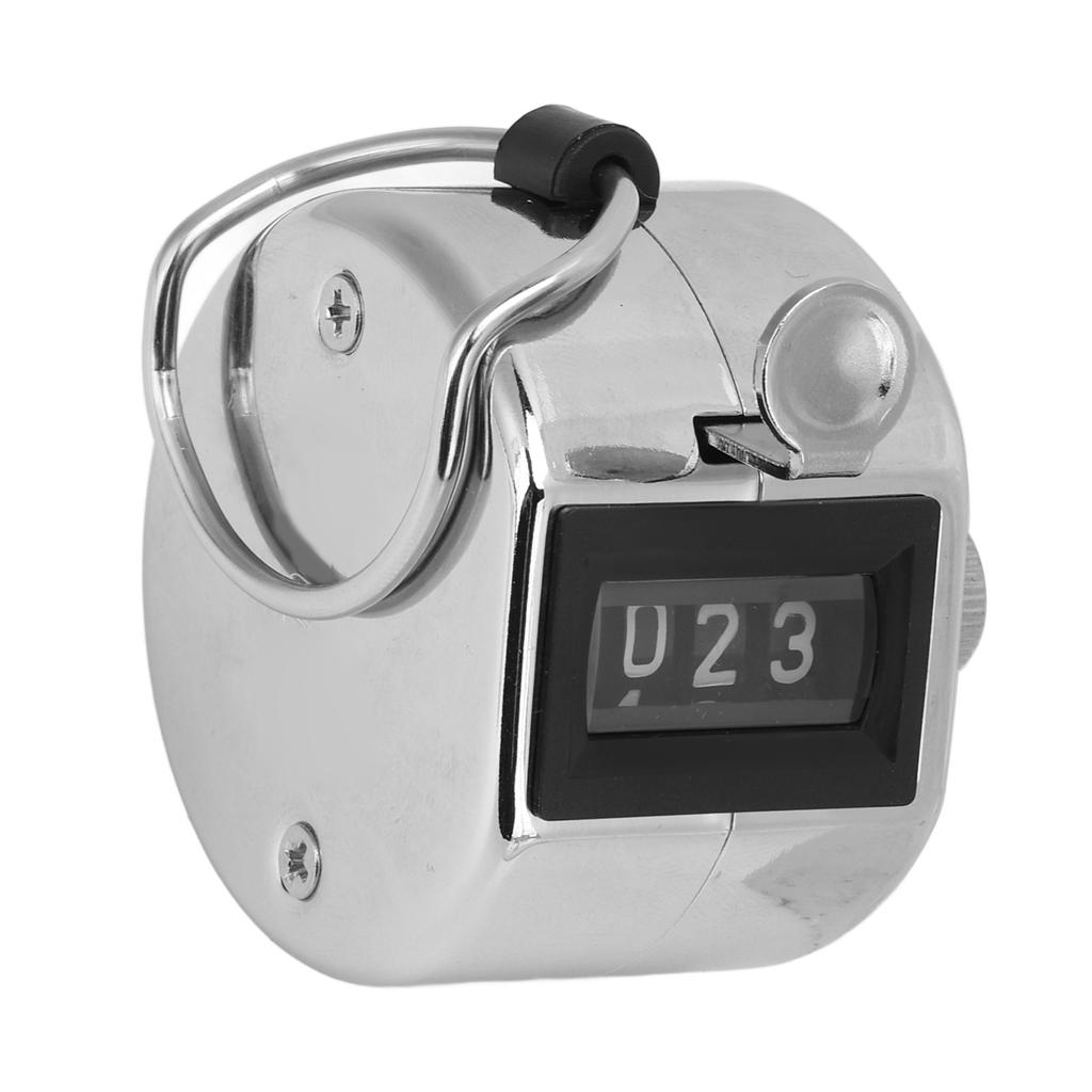 Hand Clicker Counter 4 Digit Clear Lettering Accurate Counter Clicker with Metal Shell for Row