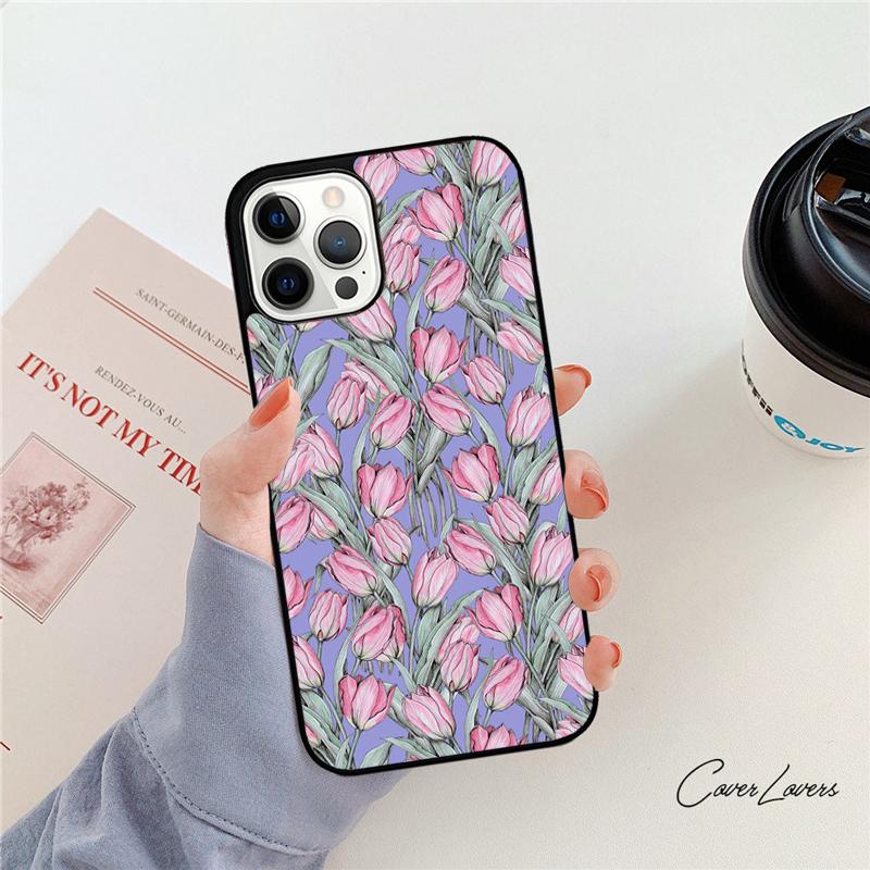 Tulips Flower Spring Phone Case For Apple iPhone 17 Air Pro Max Plus Coque For iPhone 17 Air 14 15 16 13 12 Max Cover