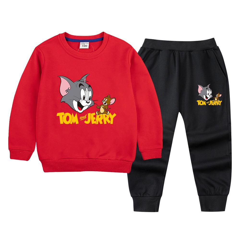 Autumn 2022 Kids' Sweatshirt and Pants Set: Stylish Casual Two-Piece for Boys and Girls