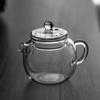 120/200ml Mini Clear Glass Teapot High Borosilicate For Hot  Teapot For One Person Use Kung Fu Tea For Home Office Cafe