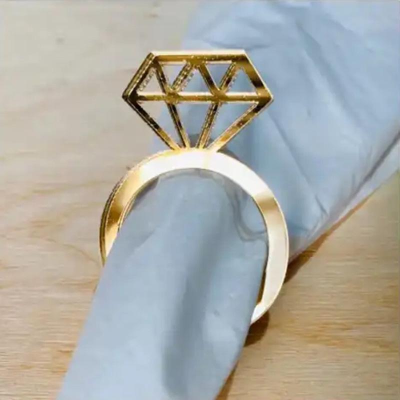 

50 шт., домашние банкетные салфетки, круговые украшения, принадлежности для столовой, столовая посуда, кольца для салфеток в отеле, рождественские салфетки