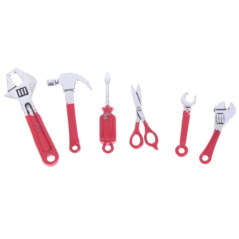 1set 1:12 Dollhouse Miniature Toolbox Handmade Doll House Accessories Tools Sets For Kids Creative Play