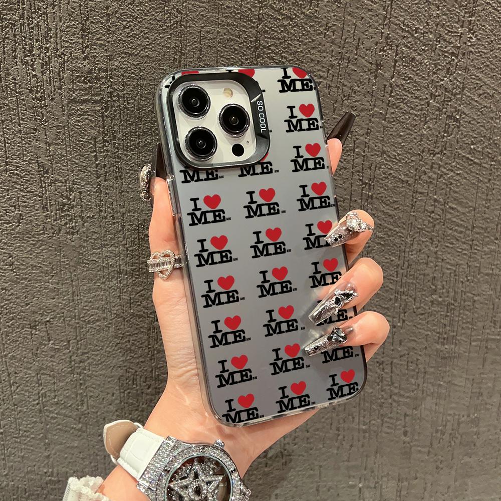 I Love My Own English Design Phone Case Suitable for iPhone 17 16 15 14 13 12 11Pro/Max/Plus Anti Drop and Shockproof Back Cover