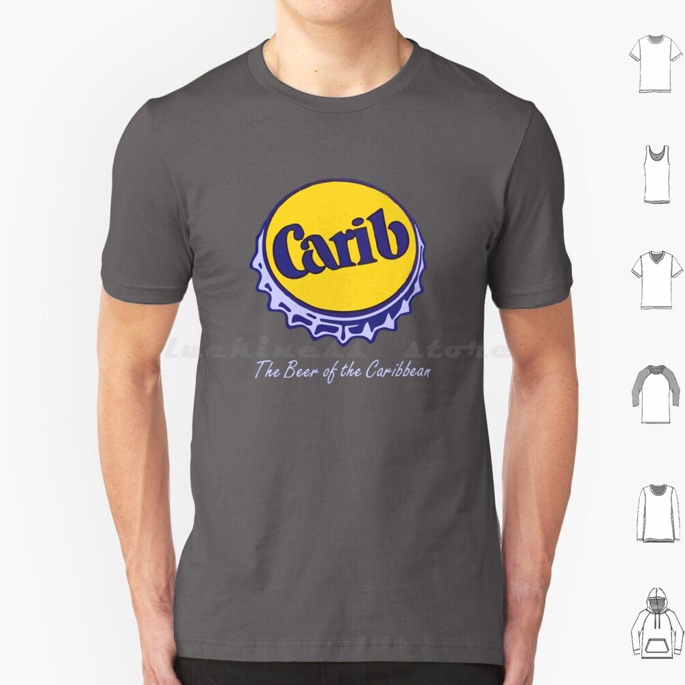 Carib Beer The Beer Of The Caribbean T Shirt Big Size 100 Cotton Beer Cerveza Lager Carib Caribbean West Indies S