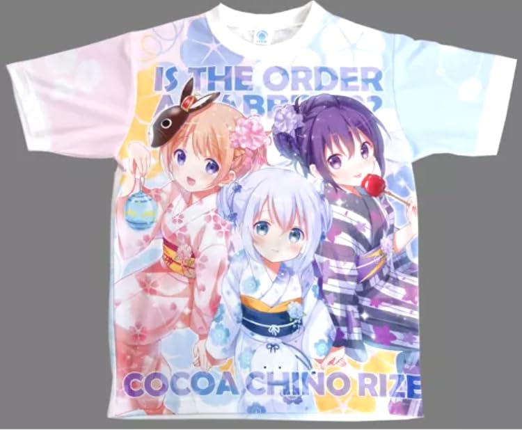 Är orden en kanin??"""Helgrafisk T-shirt, En storlek, C90 Merchandise, Cocoa, Chino och Rize""" (Sommarfestival) [Parallellimport]