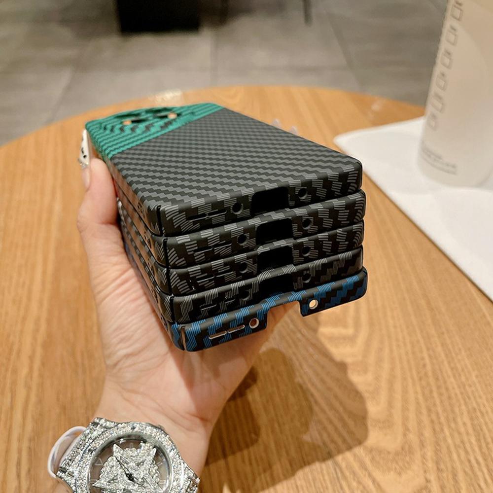 Tenké pouzdro pro OnePlus 13R 5G/Ace 5 5G/5 Pro 5G Tvrdý PC kryt na telefon Textura karbonových vláken Odolné proti pádu