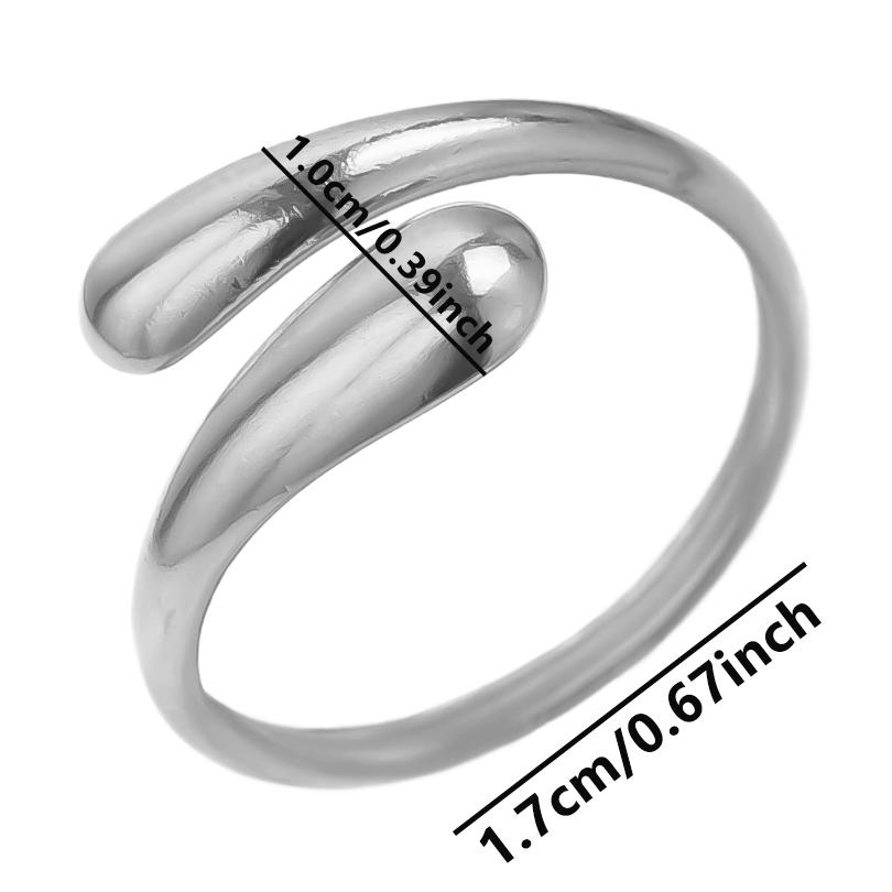 1/5pcs Silver Color Snake Beads Round Heart Stainless Steel Rings For Women Men Accessories Vintage Jewelry Finger Ring Anillos