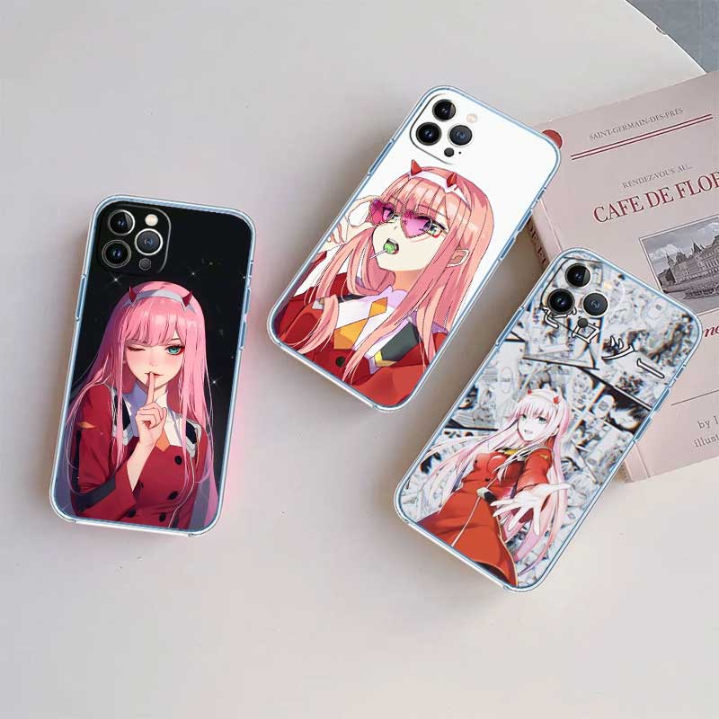 UP50 Zero Two Transparent Phone Case for Motorola Moto G7 G8 G9 G84 G85 G73 G24 G15 Z2 Play Power Plus